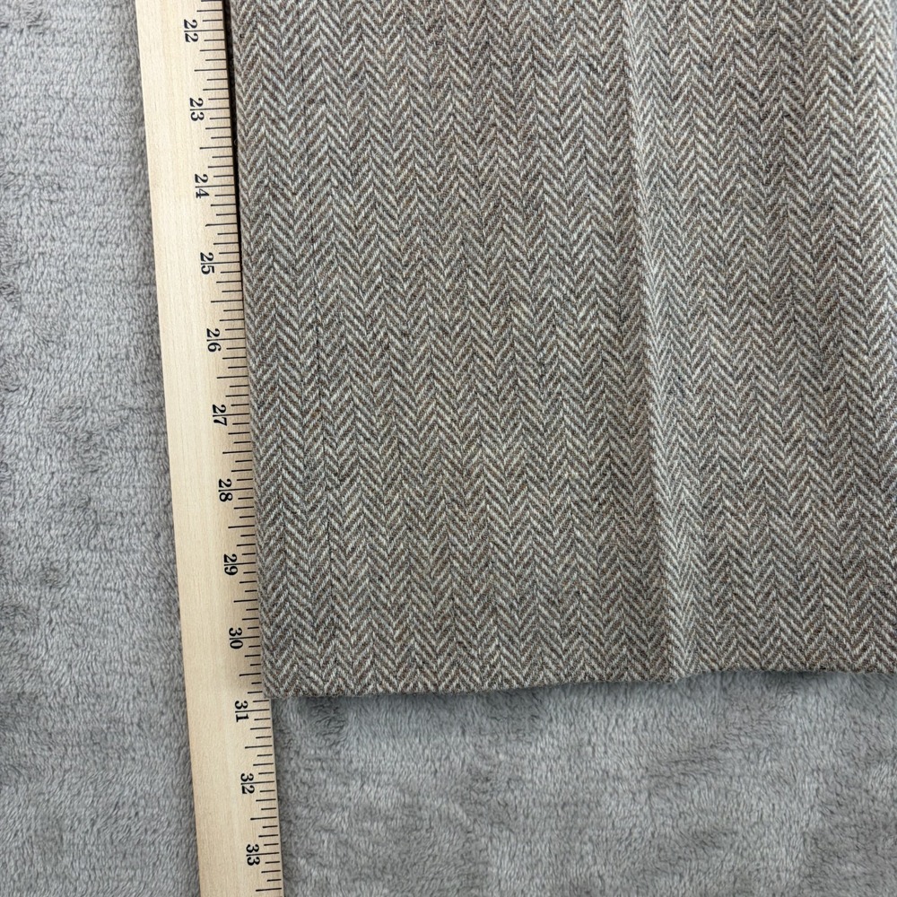 Banana‎ Republic Martin Fit Trousers Pants in Brown Stretch Wool Herringbone 2S - Picture 7 of 12